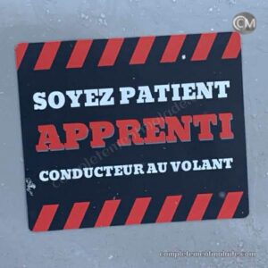 Apprenti conducteur au volant