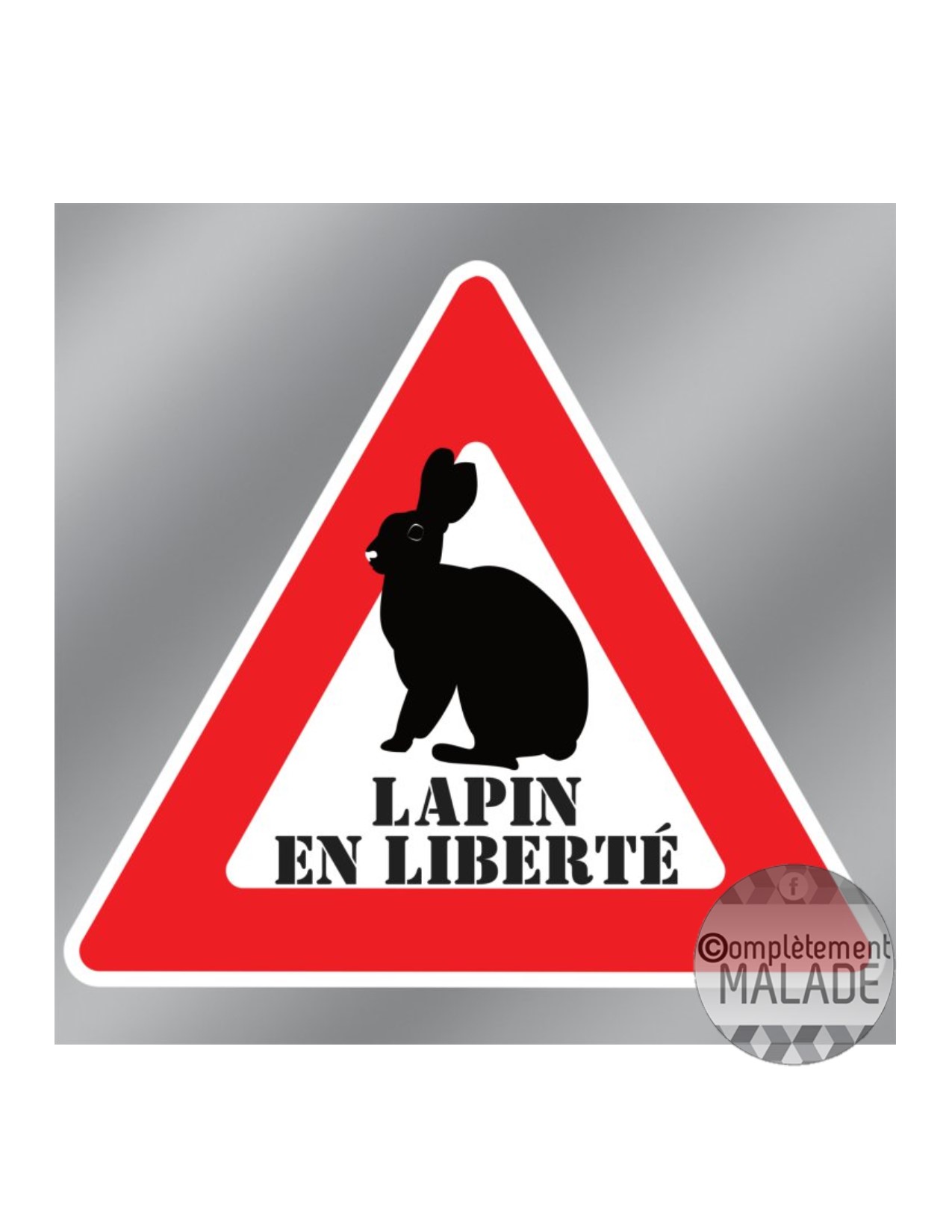 HSSS Pancarte en métal Humoristique pour Lapin en Forme de Lapin