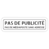 Aimant PAS DE PUBLICITÉ / PAS DE MÉDIAPOSTE SANS ADRESSE